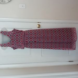 Banana Republic geometric print maxi dress size 10